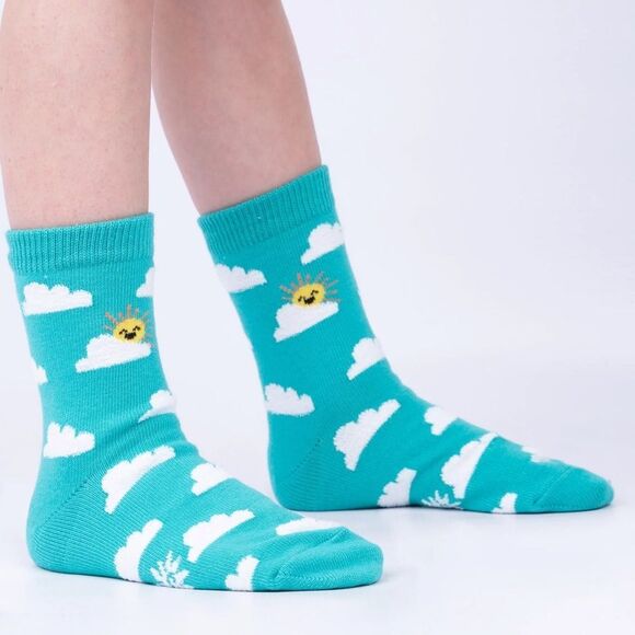 Sock it To Me 3 pack youth age 3-6 Purple and Teal Sloth, Llama and Cloud Socks - Picture 4 of 9